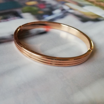bransoletka bangle ryflowany
